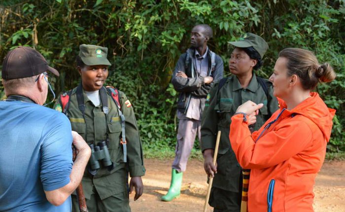 Uganda Wildlife Authority briefing before gorilla tracking+Uganda+travel_with+Kwezi+Outdoors