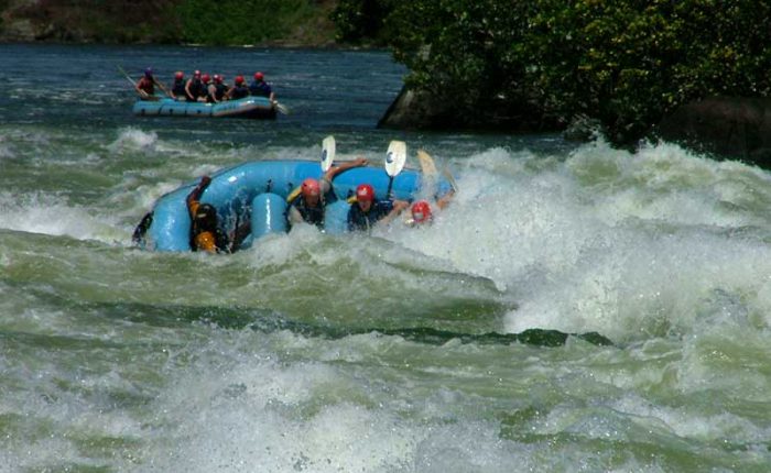 Get an adrenaline shot whitewater rafting on the Nile+Uganda+travel_with+Kwez+Outdoors