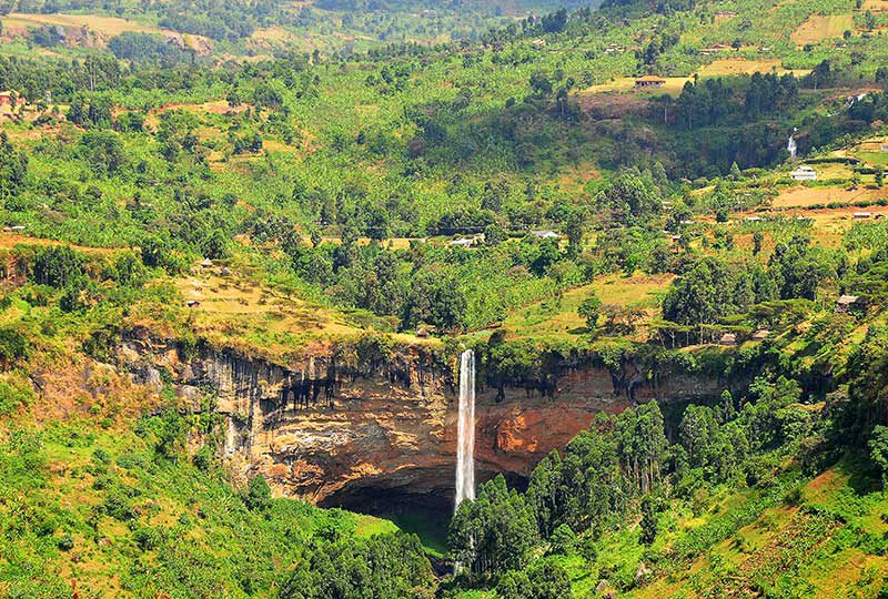 Sipi Falls on the slopes of Mt Elgon in eastern+Uganda+travel_with+Kwez+Outdoors