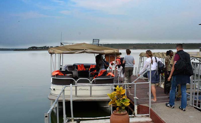 Take a boat cruise to see wildlife, various birds, and meet communities in the Queen Elizabeth National Park+Uganda+travel_with+Kwez+Outdoors