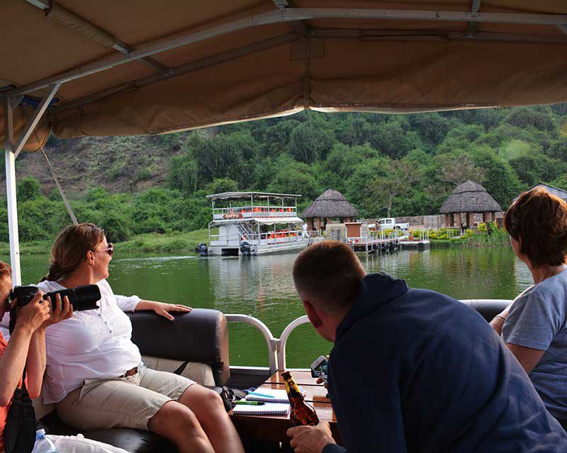 Take a private boat safari in the Queen Elizabeth National Park+Uganda+travel_with+Kwezi+Outdoors